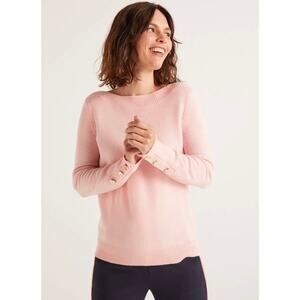 Boden Sweater S soft knit quiet luxury clean‑girl style feminine elevated basics